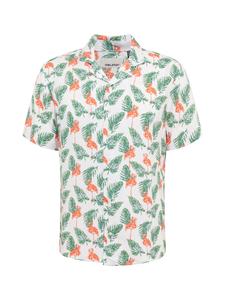 Рубашка на пуговицах классического кроя BLEND, цвет Green/White