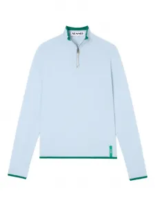 Свитер с воротником на молнии Sunnei, синий