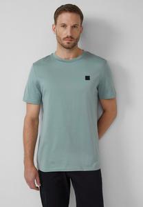 Футболка s.Oliver BLACK LABEL MIT LABEL-PATCH, Dunkles Türkis/Turquoise