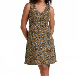 Мини-платье без рукавов Rosemarie с черным мелким принтом Toad&Co