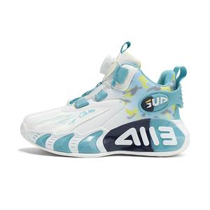 Детские баскетбольные кроссовки Kids IMAU, 8335 Aqua[Leather Upper]
