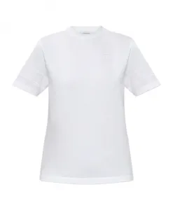 Футболка с перфорированными вставками Ferragamo, белый