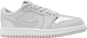Кроссовки Air Jordan 1 Retro Low OG PS 'Metallic Silver', серый