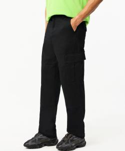 Габардиновые брюки-карго с двойными коленями / зауженные брюки