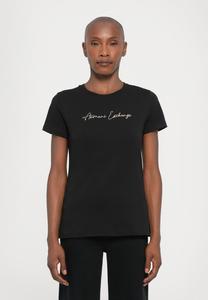 Футболка Armani Exchange Print T-shirt, Black/Gold-Coloured/Gold-Coloured