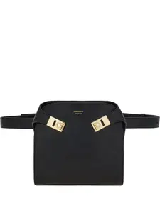 Маленькая поясная сумка с пряжкой Hug Ferragamo, черный