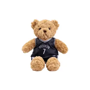 Медведь в баскетбольной майке nba плюшевая кукла медвежонок рост 35см XIAOCAIXIONG