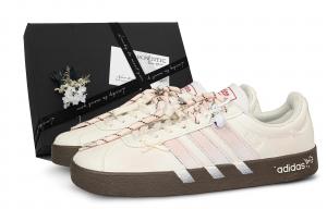 Adidas VL COURT 2.0 Cream Apricot Lingyu MONE Made, Special Box Износостойкие и легкие низкие кроссовки для скейтбординга