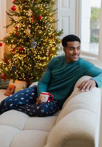 Пижамные брюки Happy Shorts Pyjama bottoms, Navy Bunt Gingerbread/Blue