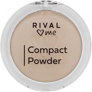 Компактная пудра 01 фарфор RIVAL loves me, 10 g