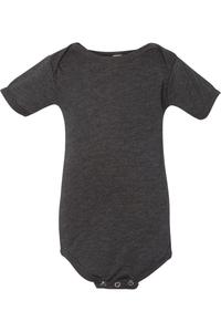 BELLA + CANVAS Детский комбинезон с короткими рукавами Triblend, цвет charcoal black triblend