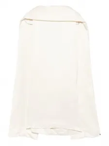 Платье из шелка с необработанным краем TOTEME, нейтральный