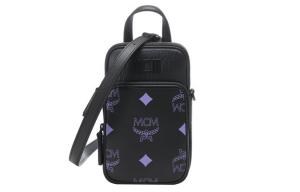 Искусственная кожа Сумка через плечо Экстра мини Унисекс Черный MCM