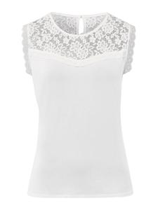 Кружевной топ heine Top, экрю