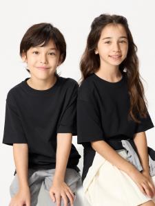 Футболка Airism из хлопка с круглым вырезом Uniqlo, цвет 09 черный