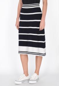 Юбка DreiMaster A-line skirt, Navy White Stripe/Dark Blue