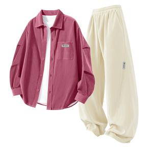 Детская повседневная спортивная одежда Disney, розовый