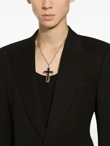 Золотая подвеска Tradition с бриллиантами и гранатом DOLCE & GABBANA, золотой