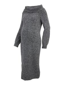 Вязаное платье Only Maternity Knitted dress, пятнистый серый