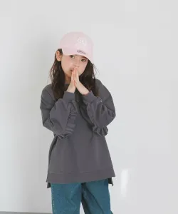 Толстовка с длинными рукавами и оборками (детская) Bayflow, цвет Charcoal 18