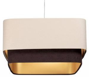 Подвесной светильник BPSKoncept Kwadro Duo Velour, бежевый - коричневый