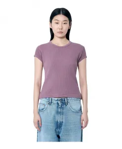 Термофутболка с нашивкой и логотипом Acne Studios, фиолетовый