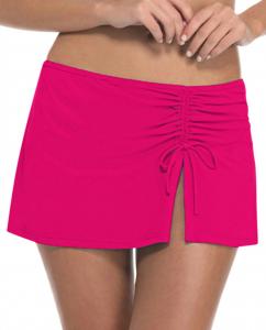Cinch Skirt Swim Bottom In Tutti Frutti Raspberry Profile by Gottex, Tutti Frutti Raspberry
