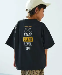 Футболка с коротким рукавом и крупным силуэтным принтом Devil Lab, которую можно стирать. 25SS Devirock, цвет 011-Game-Black