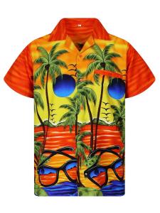 Рубашка King Kameha Sunglasses, оранжевый