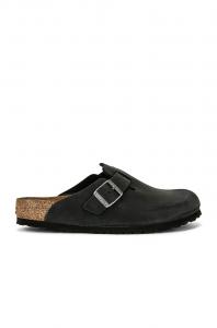 Шлепанцы мужские Boston Birkenstock, цвет Black Oiled