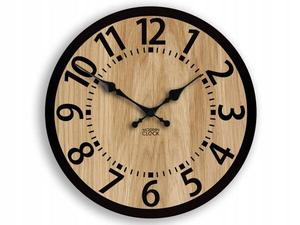 Настенные часы ModernClock BERLIN, 33x33x4 см цвет schwarz/holz