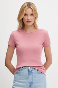 Футболка Tommy Jeans, розовый