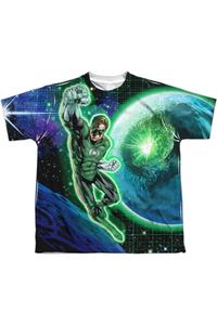 Футболка DC Comics Gl In Space с коротким рукавом для подростков Gildan, белый