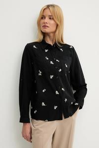 Хлопковая рубашка Answear.Lab, черный