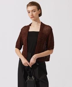 Кардиган из люрексовой бумажной ленты