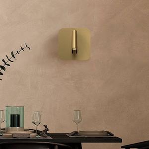 Светодиодный настенный светильник Maytoni Decorative Lighting Ios, алюминий - 1 пламя - золото