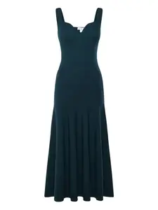 Макси-платье без рукавов Alaïa, синий