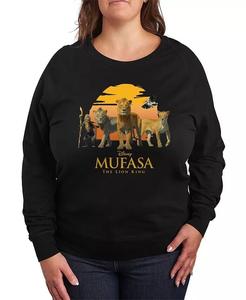 Топ с круглым вырезом и принтом Disney Mufasa размера плюс Hybrid Apparel, черный