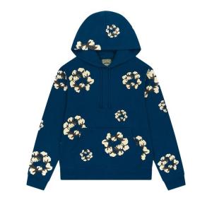 Худи Denim Tears x Cactus Plant Flea Market Cactus Tears Wreath Hoodie Navy, синий