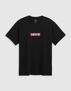Футболка свободного кроя с логотипом Levi's Boxtab черного цвета