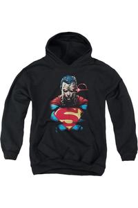 Толстовка с капюшоном "Супермен недоволен" Gildan, черный