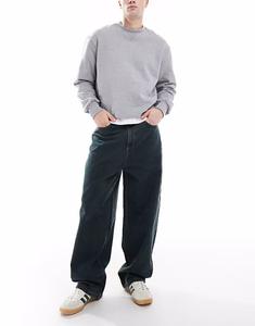 Джинсы Antifit средней посадки X001 темно-зеленого цвета Collusion