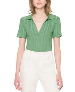Тильда Топ с рубчиками AS by DF, зеленый