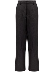 Расклешенные брюки с логотипом MM6 Maison Margiela, черный