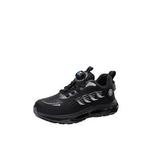 GUYISA Нескользящие износостойкие противоударные мужские кэжуал лоу-топсы Black+Gray, цвет Black+Gray