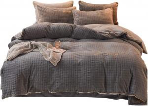 IBDRYKK Комплект постельного белья из фланели, кристальный вельвет, коралловый флис, двусторонний