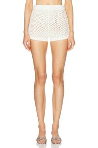 Горячие шорты Nerina, связанные крючком SER.O.YA, цвет Porcelain