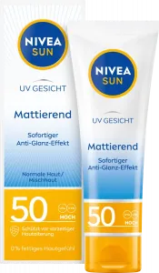 Солнцезащитный крем для лица матирующий SPF 50 500мл NIVEA