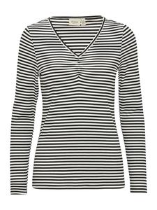 Рубашка с длинными рукавами FRMONA, классический крой, черный микс Fransa