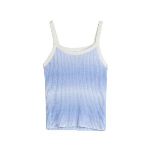 ELLE Камисоль Women's Blue Crew Neck Moderate Others